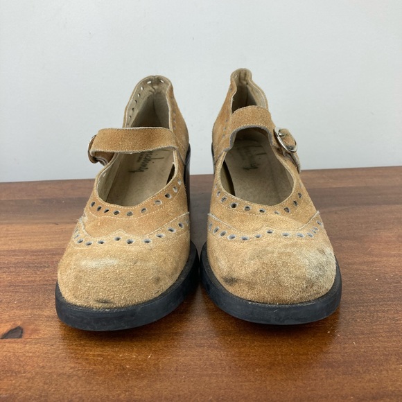 Mary Jane Brown Suede Heeled Shoes Women’s Size 8B Made Spain Spirit Of The 20s. - Picture 3 of 12